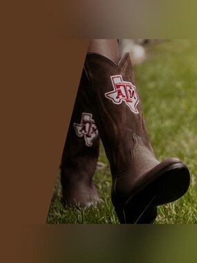 Texas A&M Women's Gameday Brown Boots Size 11